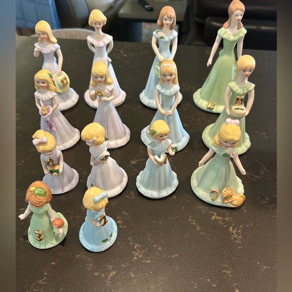 Enesco Growing Up Porcelain Figurines (ages 2-16)